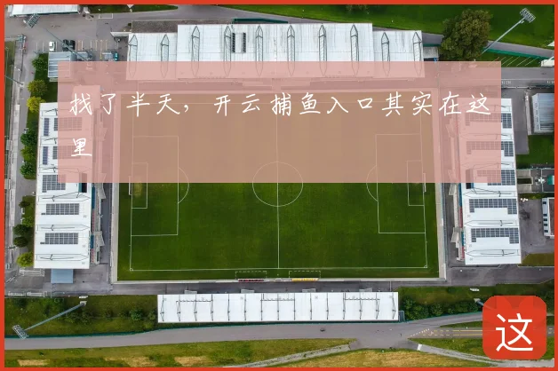 找了半天，开云捕鱼入口其实在这里